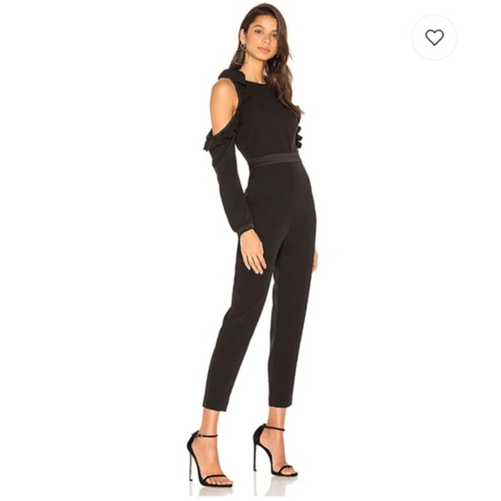 NWT Devlin Roseanne Combo Jumpsuit in Black